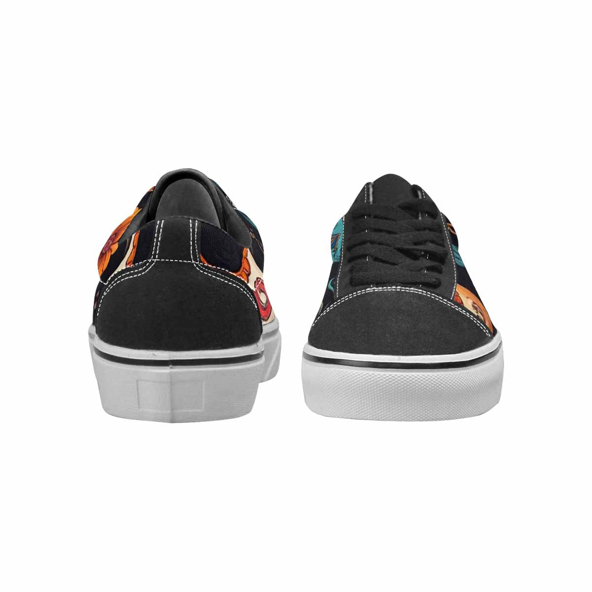 MEN'S Dia De Los Muertos Sugar Skull Canvas Lace-Up Dreamcore Sneakers