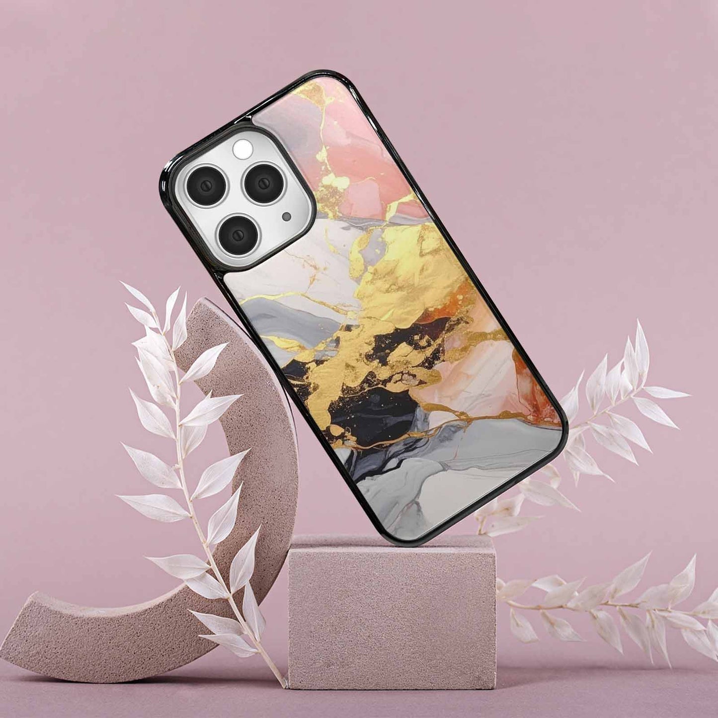 iPhone 15 Pro Max Case — Marble Vein Marble Veins Pattern Hundreds, Original Design Phone Case