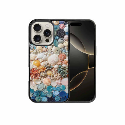 iPhone 16 Pro Case — Seashell Collage Seashell Collage Pattern Hundreds, Unique Phone Case Design