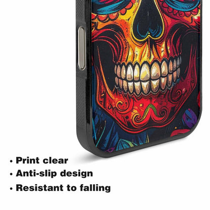 iPhone 16 Pro Case — Graffiti Skull Art Seamless Pattern Vibrant, Personalized Phone Case