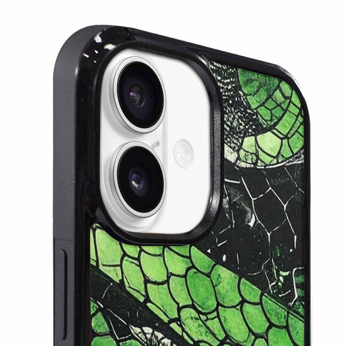 iPhone 17 Case — Black &amp; Green Ink Original Art, Original Design Phone Case