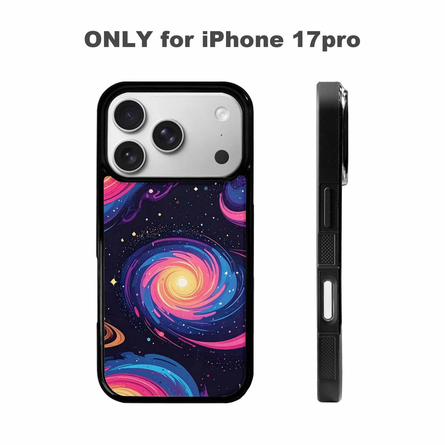 iPhone 17 Pro Case — Love Wins Galaxy Seamless Pattern Galaxy, Custom Made Phone Cover