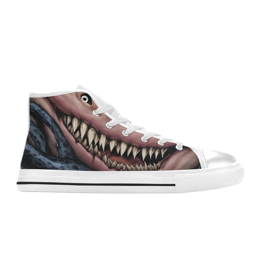 WOMEN'S Cc Demon Art Long High Top Canvas Surreal Sneakers