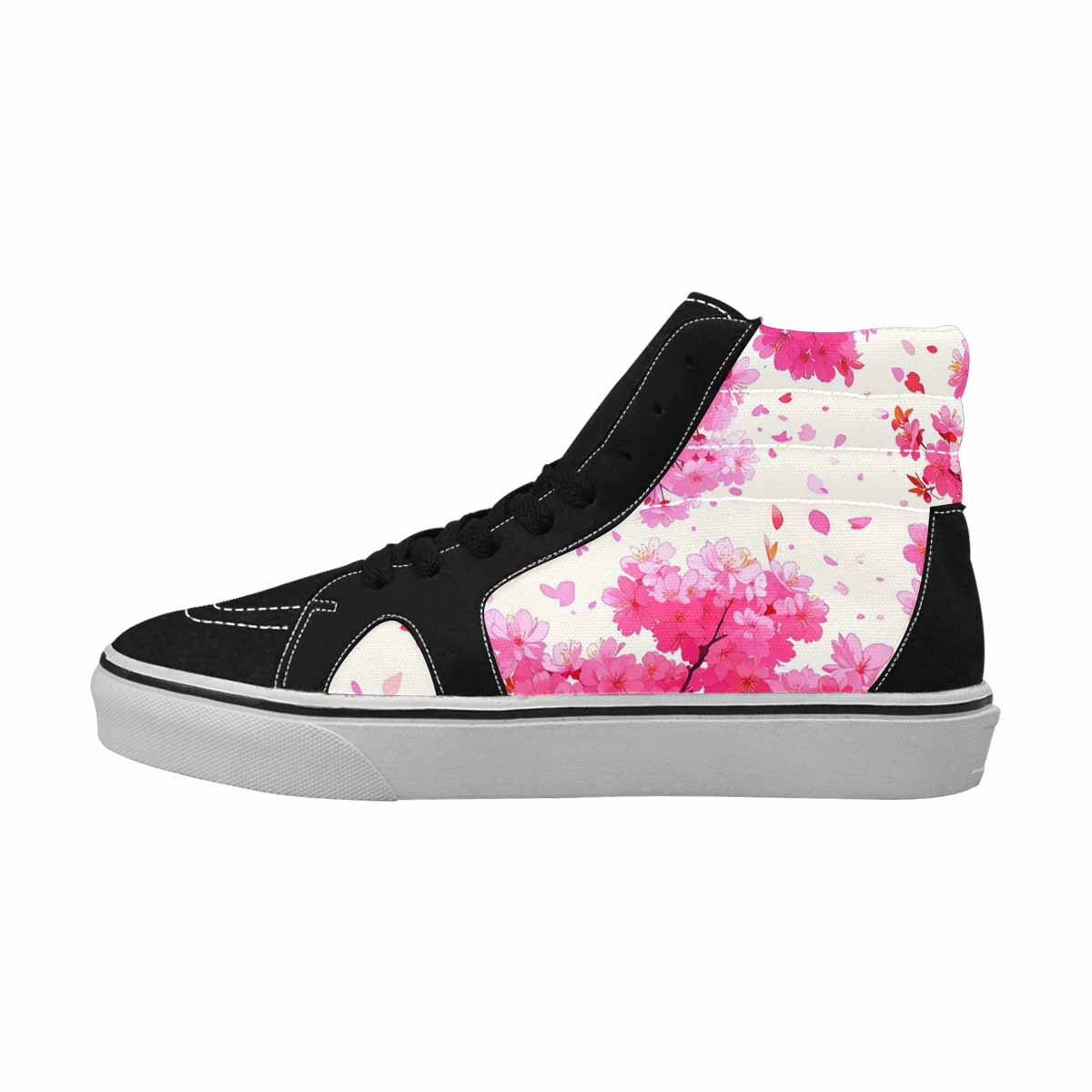 MEN'S Cherry Blossom Branch Cherry High Top Canvas Dreamlike Custom Shoes