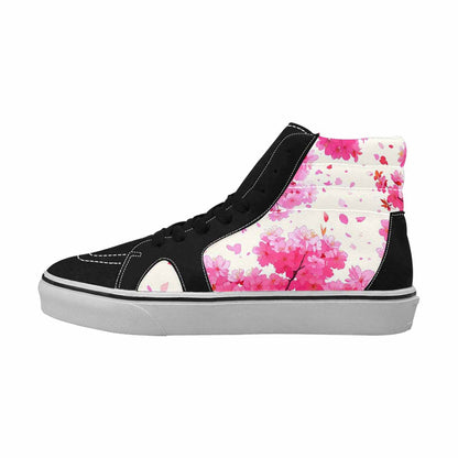 MEN'S Cherry Blossom Branch Cherry High Top Canvas Dreamlike Custom Shoes