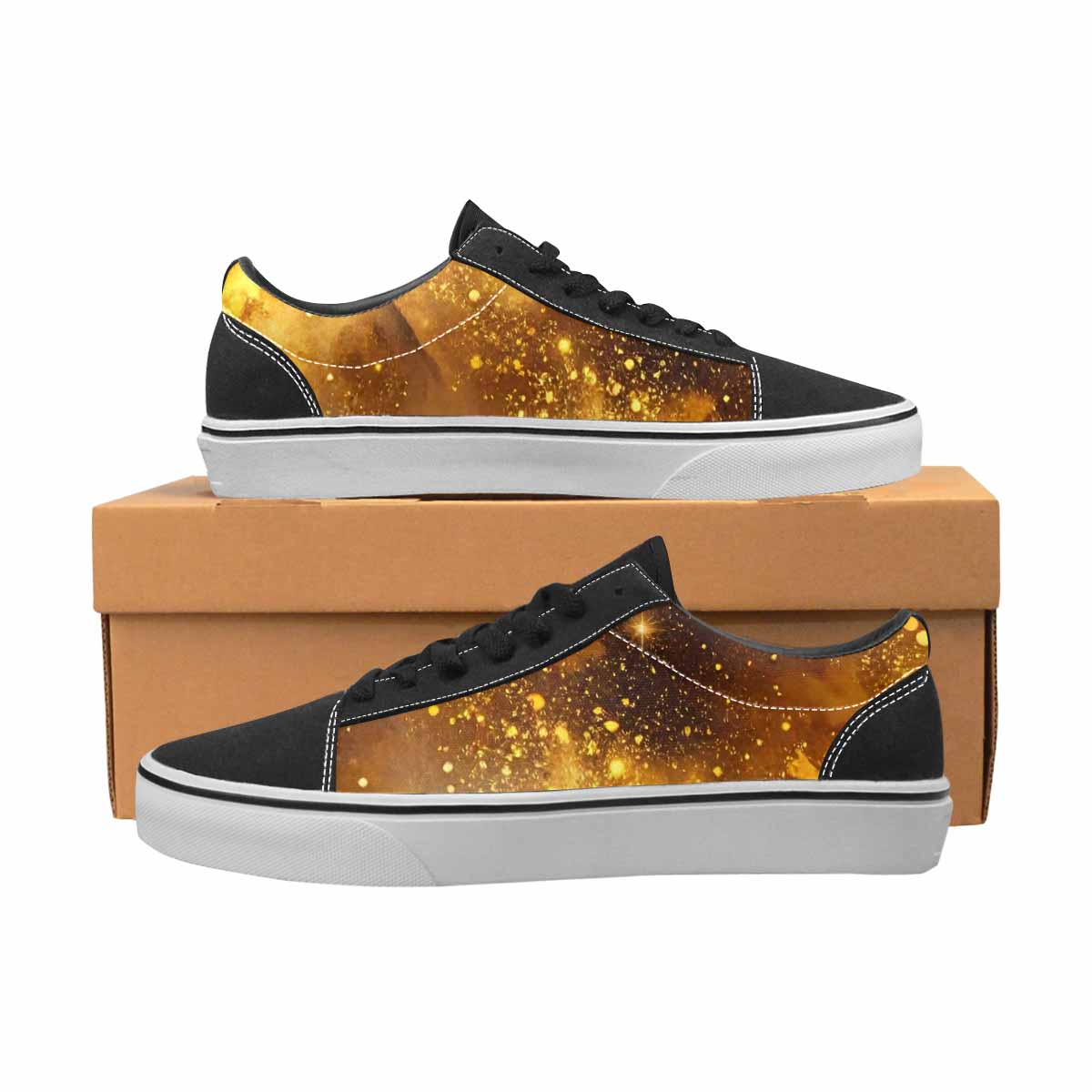 WOMEN'S Galaxy Art - Canvas Lace-Up Wallpaper Art Custom Shoes