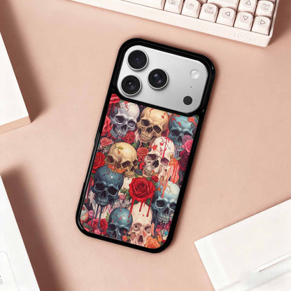 iPhone 17 Pro Case — Skulls And Roses Skulls And Gothic, Unique Phone Case Design