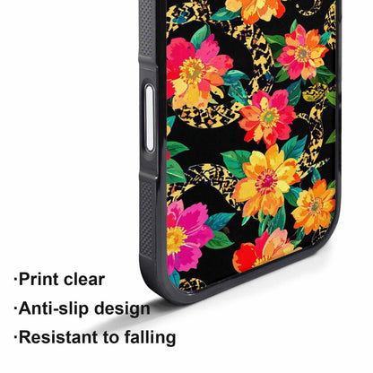 iPhone 17 Pro Case — Snakes Print Floral Seamless Pattern Floral, Original Design Phone Case