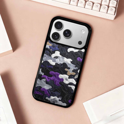 iPhone 17 Pro Case — Vivid Camo Asexual Pride Camo, Custom Art Phone Cover