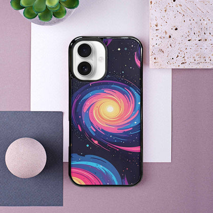 iPhone 16 Case — Love Wins Galaxy Seamless Pattern Vibrant, Custom Designed Case Cover