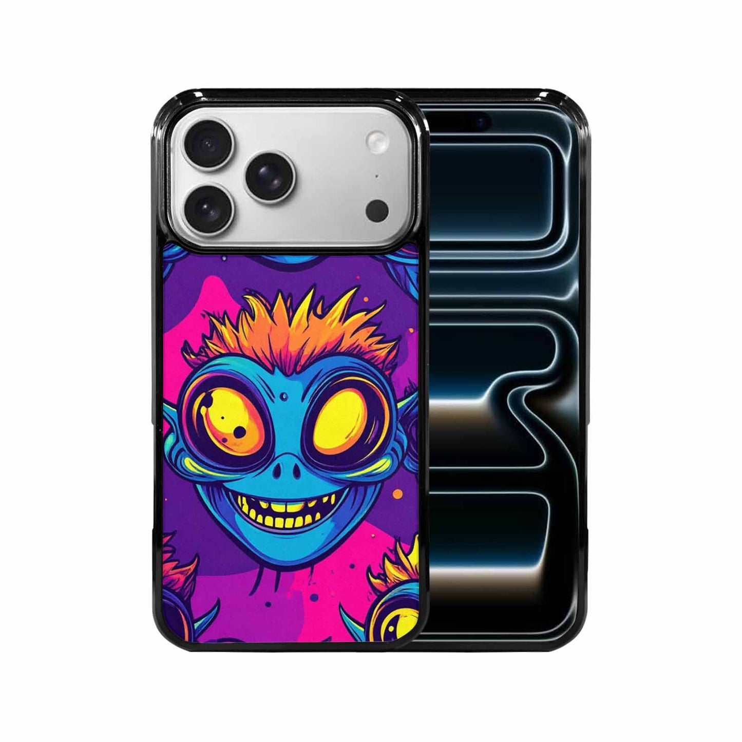 iPhone 17 Pro Max Case — Alien Ufo Cartoon Art Alien Scifi, Unique Phone Case Design