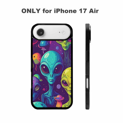 iPhone 17 Air Case — Alien Ufo Cartoon Art Alien Scifi, Custom Made Phone Cover