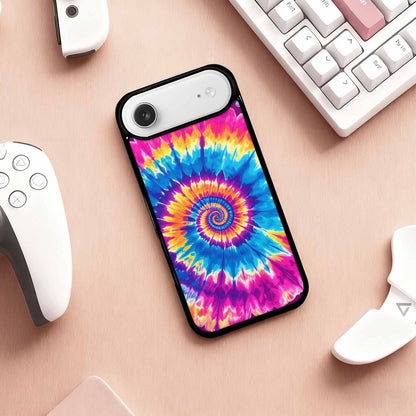 iPhone 17 Air Case — Tie Dye Spiral Art Seamless Tie, Custom Phone Case