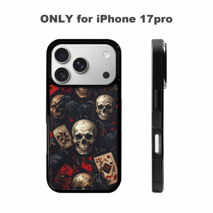 iPhone 17 Pro Case — Skull Dark Art Gothic Print Gothic, Custom Print Case Cover