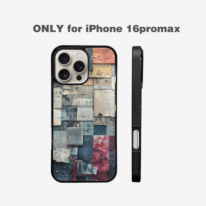 iPhone 16 Pro Max Case — Distressed Grunge Texture Pattern Hundreds Of, Custom Designed Case Cover