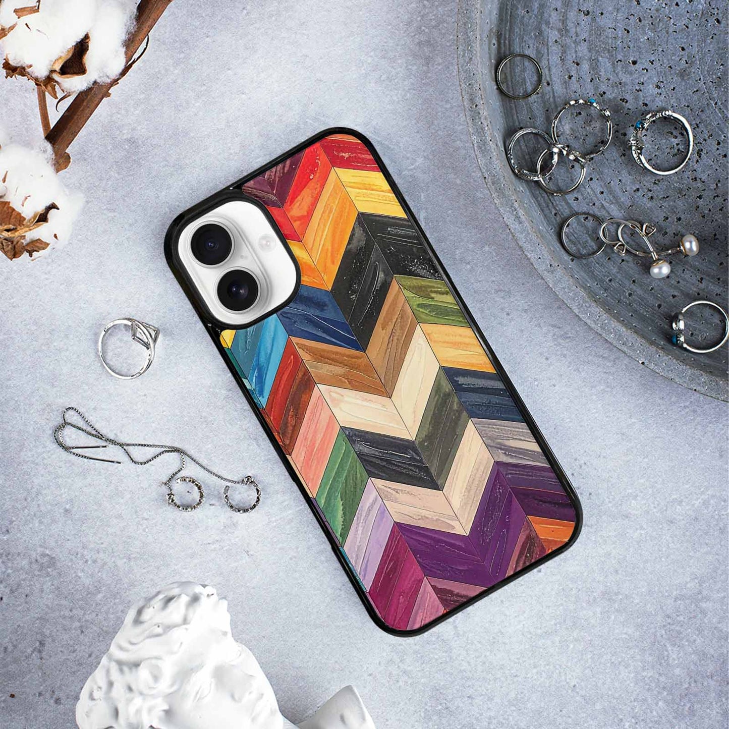 iPhone 16 Plus Case — Progress Pride Flag Color Theme Small, Customized Protective Case