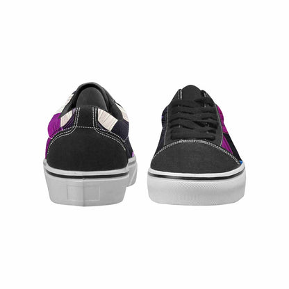 WOMEN'S Genderfluid Flag Color Canvas Lace-Up Dreamcore Custom Sneakers