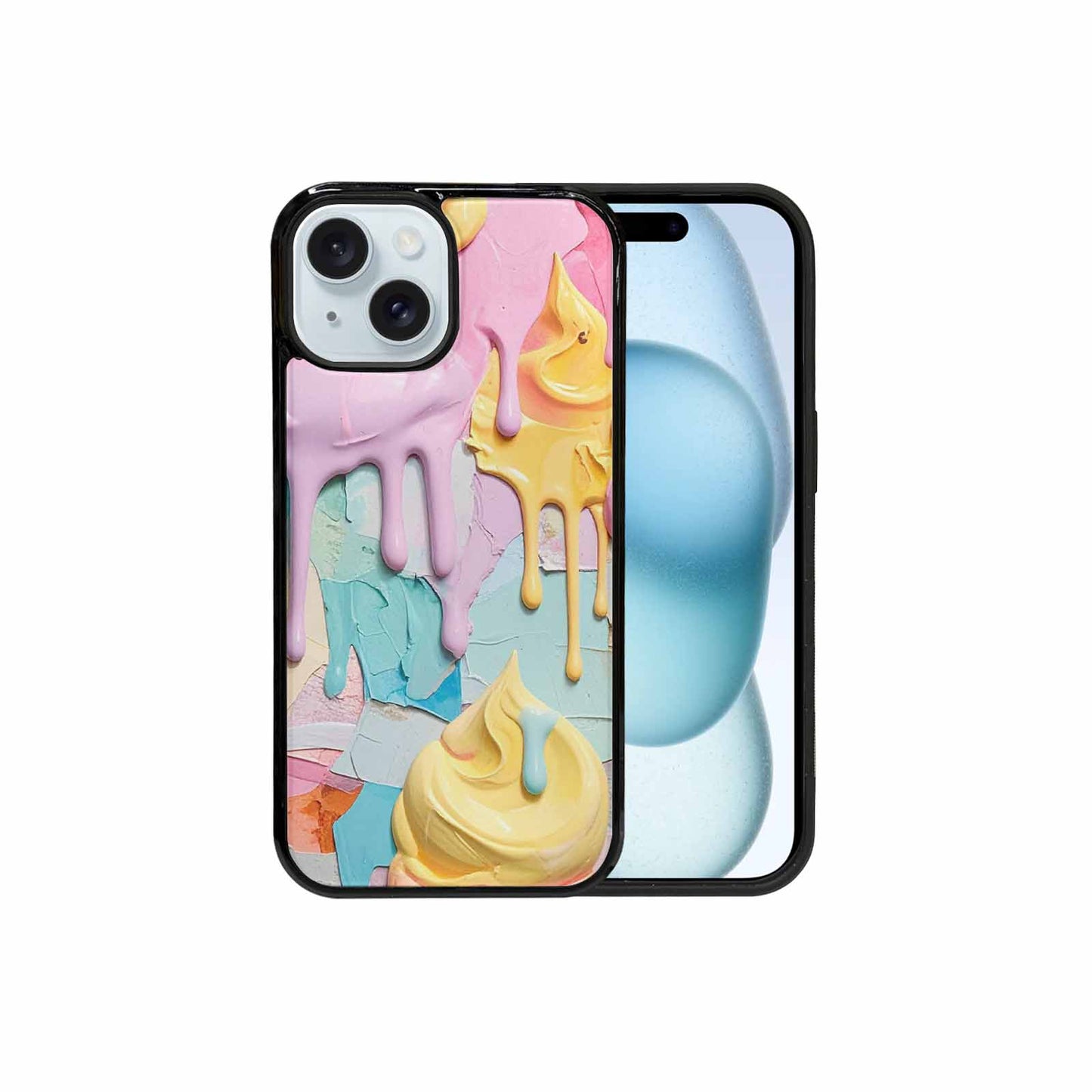 iPhone 15 Case — Soft Serve Swirl Monster Characters, Original Design Phone Case
