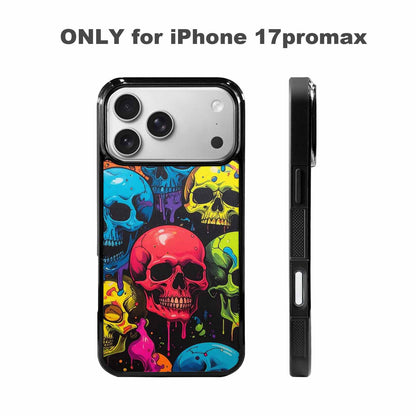 iPhone 17 Pro Max Case — Of Skulls Digital Camo Gothic Skulls, Custom Printed Phone Case
