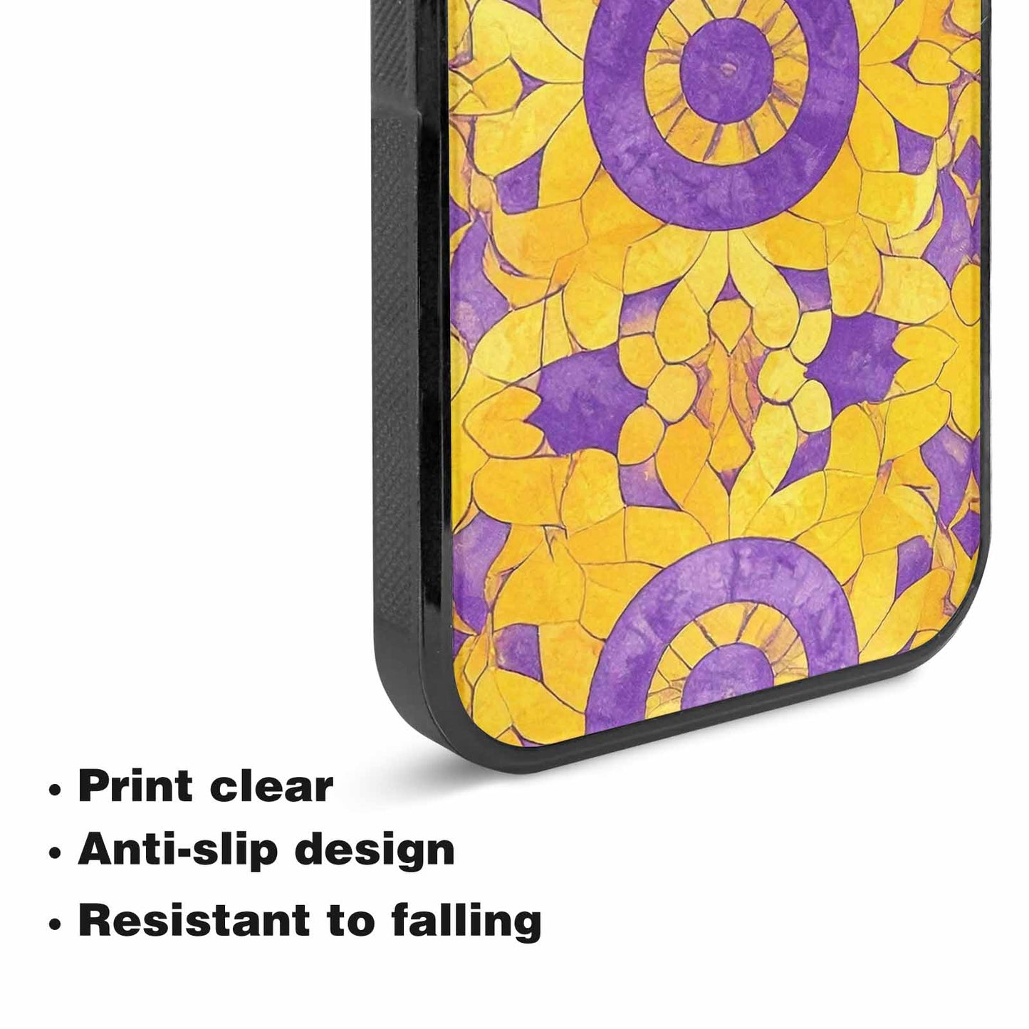 iPhone 15 Case — Intersex Flag Color Theme Small Rainbow, Unique Phone Case Design