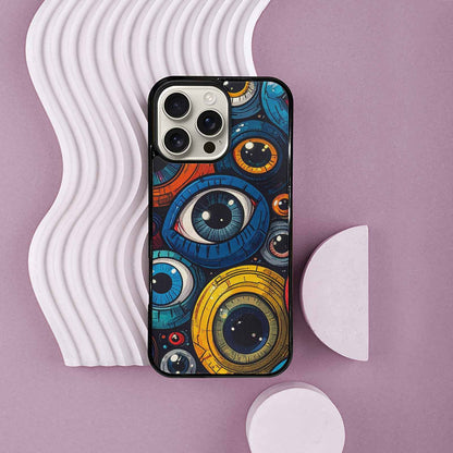 iPhone 16 Pro Max Case — Cartoon Eyeballs, Original Design Phone Case