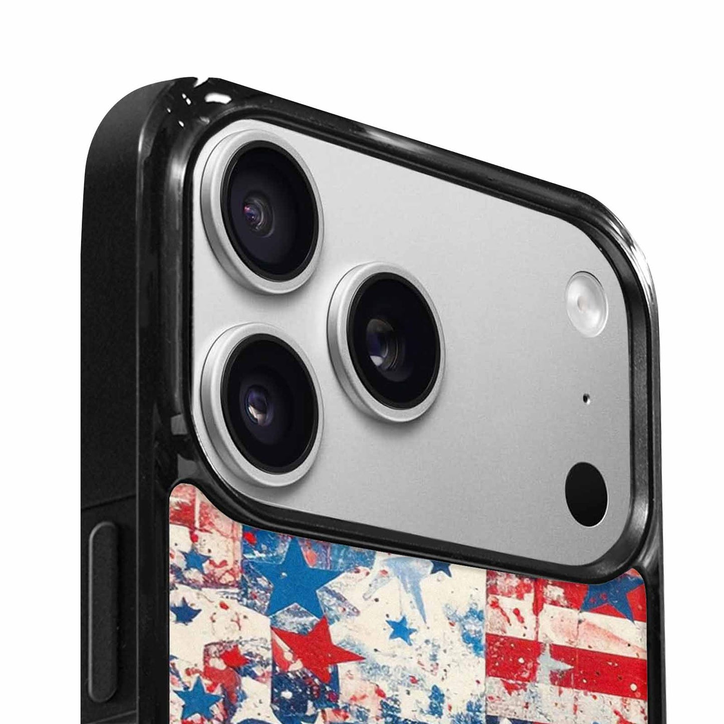 iPhone 17 Pro Max Case — Patriotic Stars And Stripes Galaxy Space, Custom Made Phone Cover