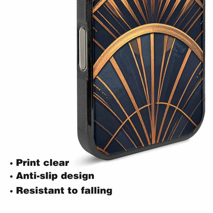 iPhone 16 Pro Max Case — Art Deco Illustration Pattern, Unique Phone Case Design