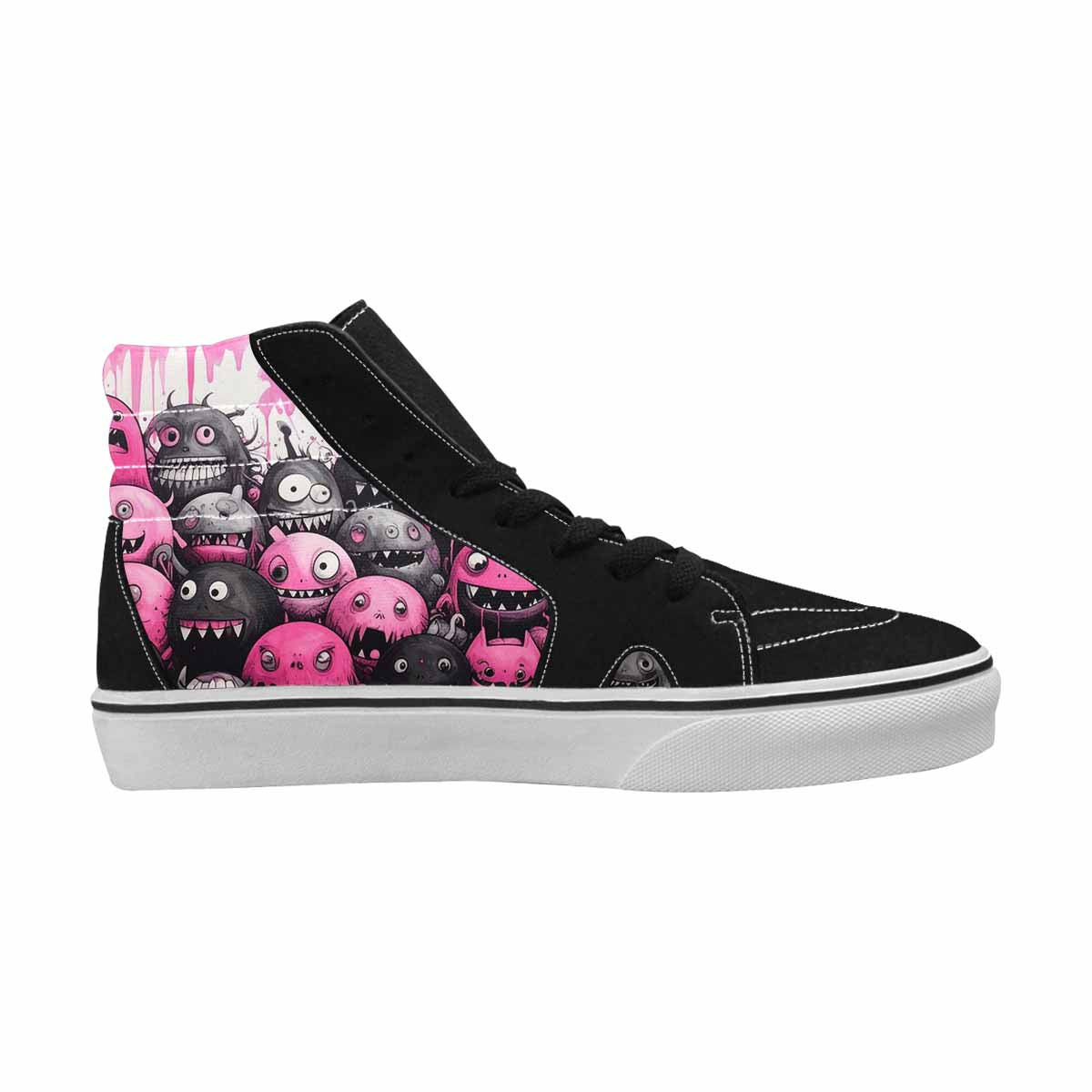 MEN'S Monsters (general) High Top Canvas Vivid Custom Sneakers