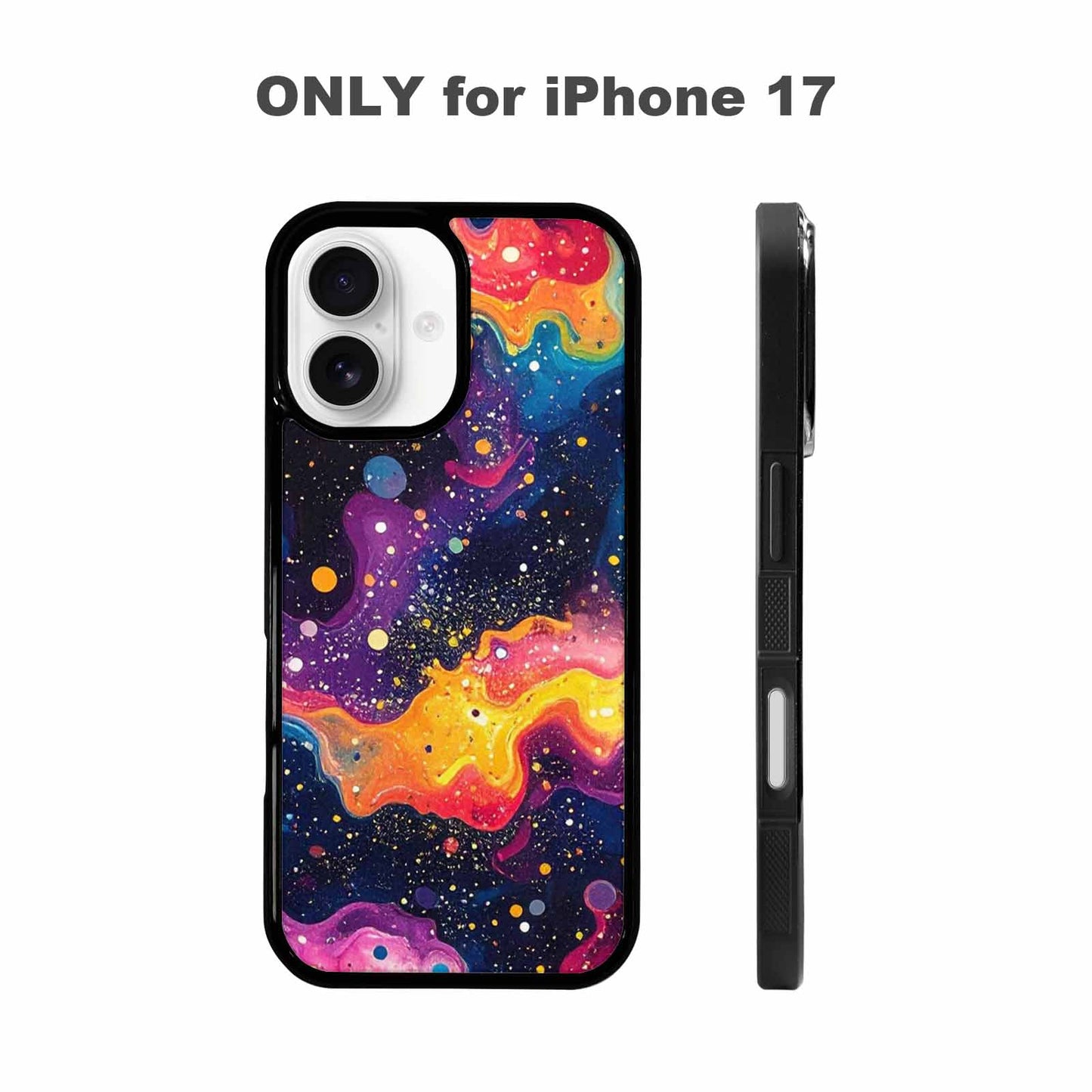 iPhone 17 Case — Galaxy Art Colorful Cosmic Galaxy Space, Custom Phone Case