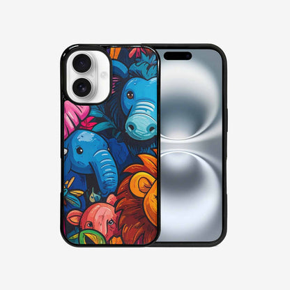 iPhone 16 Case — Cartoon Animal Characters, Customized Protective Case