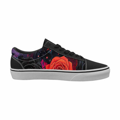WOMEN'S Gothic Rose Lace-Up Canvas Surreal Custom Shoes