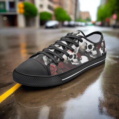 Cherry Blossom Navy Indigo Unique Bold Art - Freaky Shoes | Custom Art Sneakers