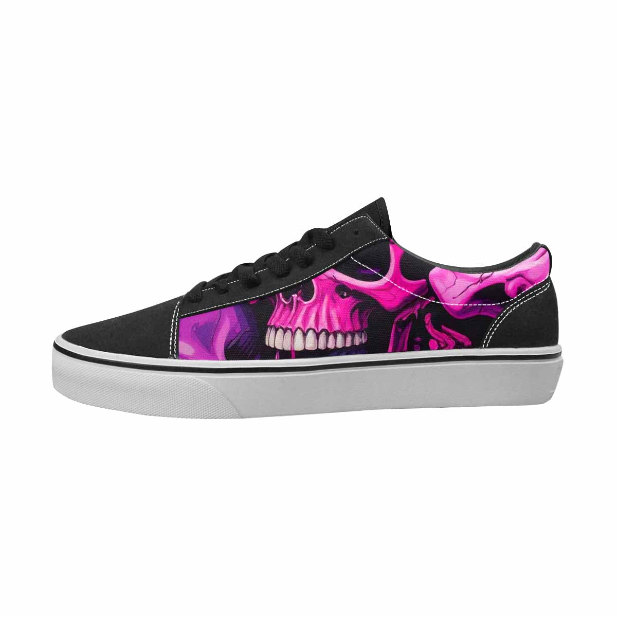 WOMEN'S Skulls Canvas Graphic Print Cottagecore Original Art Sneakers
