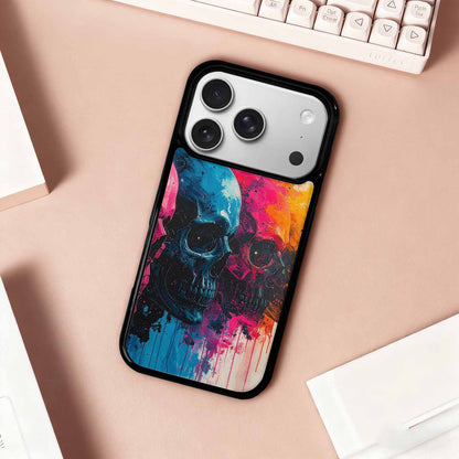 iPhone 17 Pro Case — Skull Dark Art Gothic Print Gothic, Custom Printed Phone Case