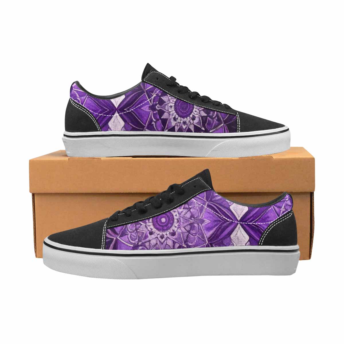 MEN'S Mandala Canvas Lace-Up Aesthetic Custom Sneakers