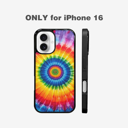 iPhone 16 Case — A1 Fly Rainbow Spiral Tie Dye, Personalized Phone Case