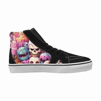MEN'S Ice Cream Monsters  High Top Canvas Y2K Custom Shoes