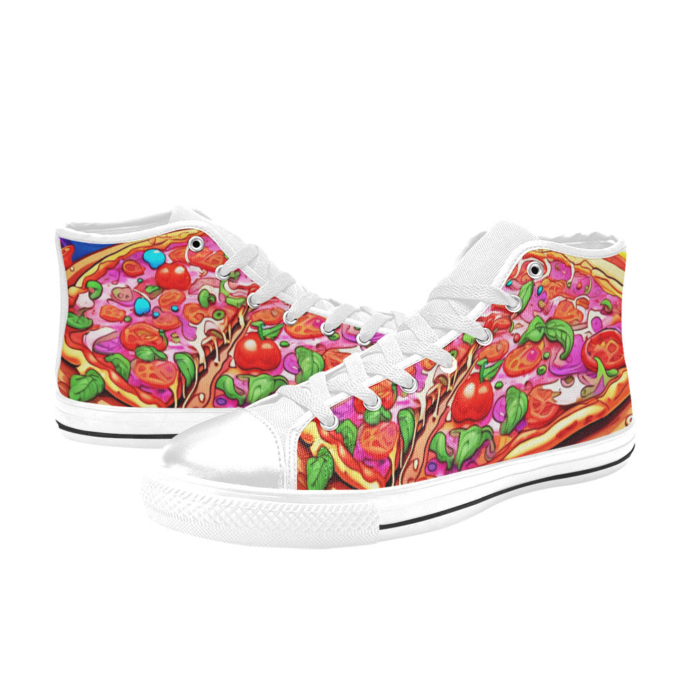 MEN'S Chill Pizza Fantasy Art High Top Canvas Dreamcore Custom Sneakers