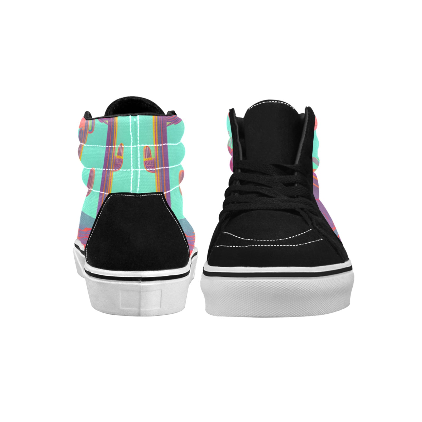 MEN'S Trippy Psychedelic Artwork Desert High Top Skateboarding Y2K Shoes