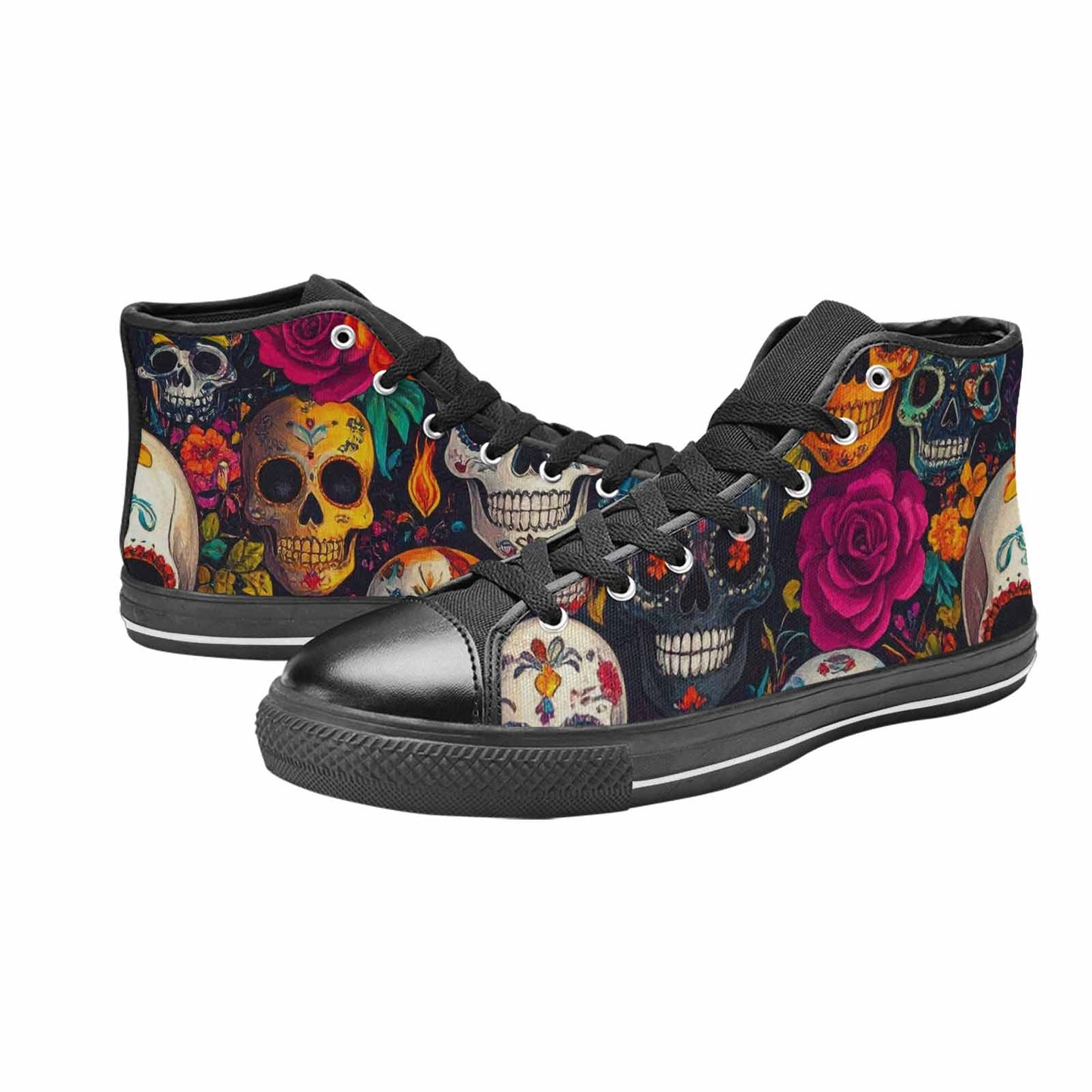 MEN'S Skull High Top Canvas Aesthetic Shoes