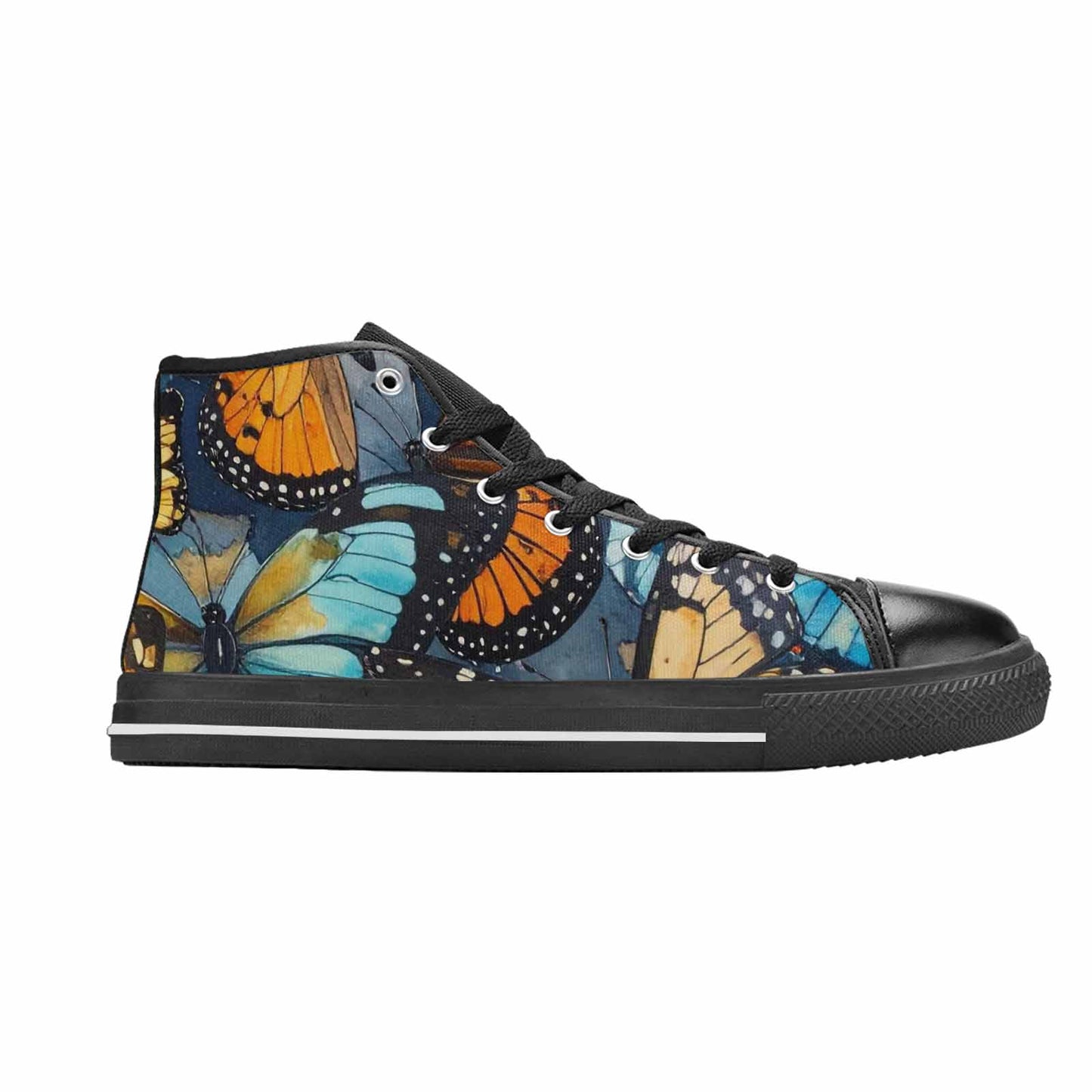 MEN'S Butterfly Wing High Top Canvas Dark Academia Sneakers