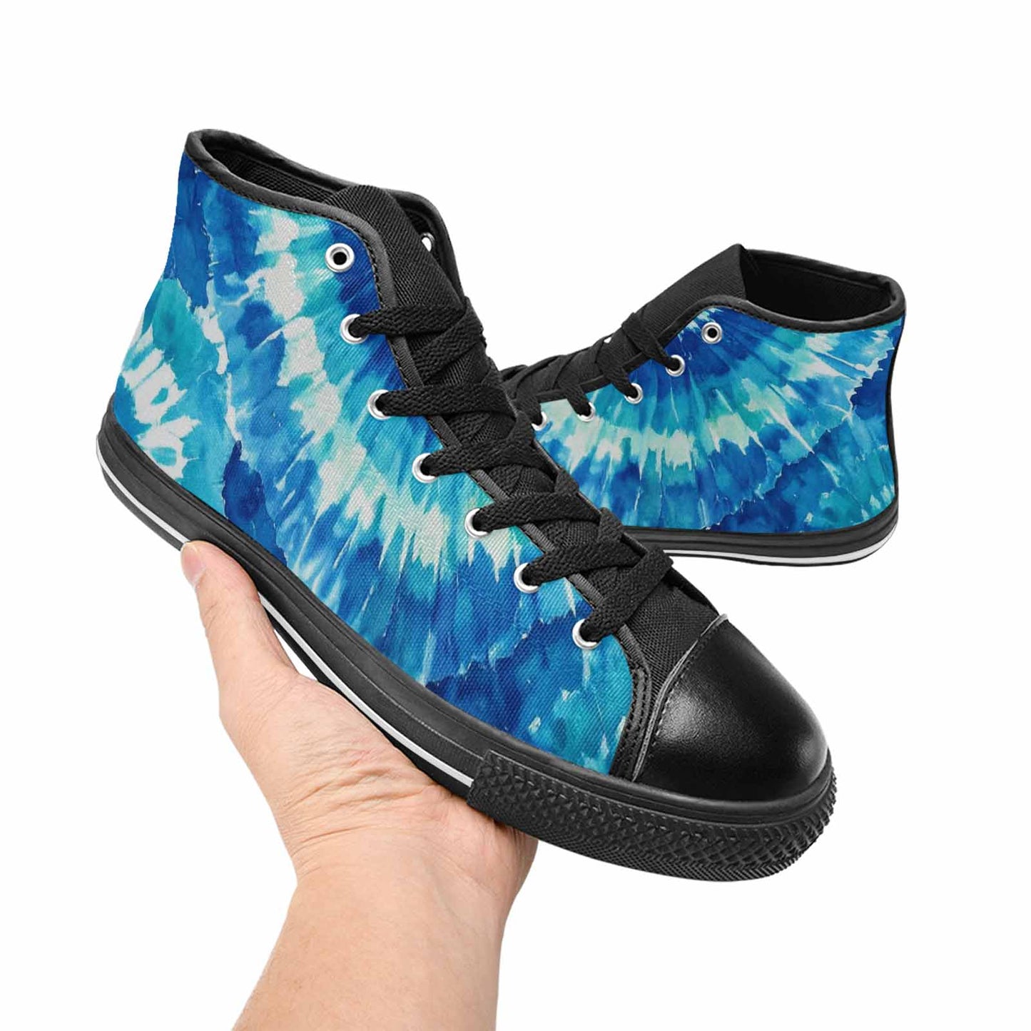 MEN'S Tie Dye - High Top Canvas Dark Academia Sneakers