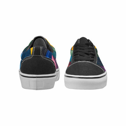 WOMEN'S Progress Pride Flag Canvas Lace-Up Aesthetic Custom Shoes