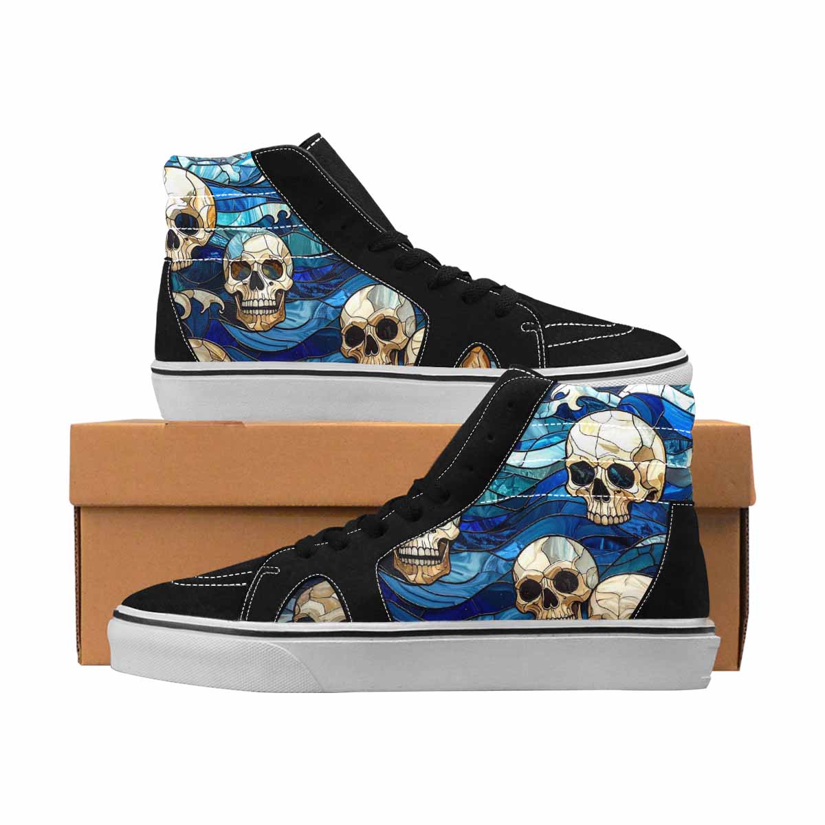 MEN'S Skull Waves Pattern 3 Ferion