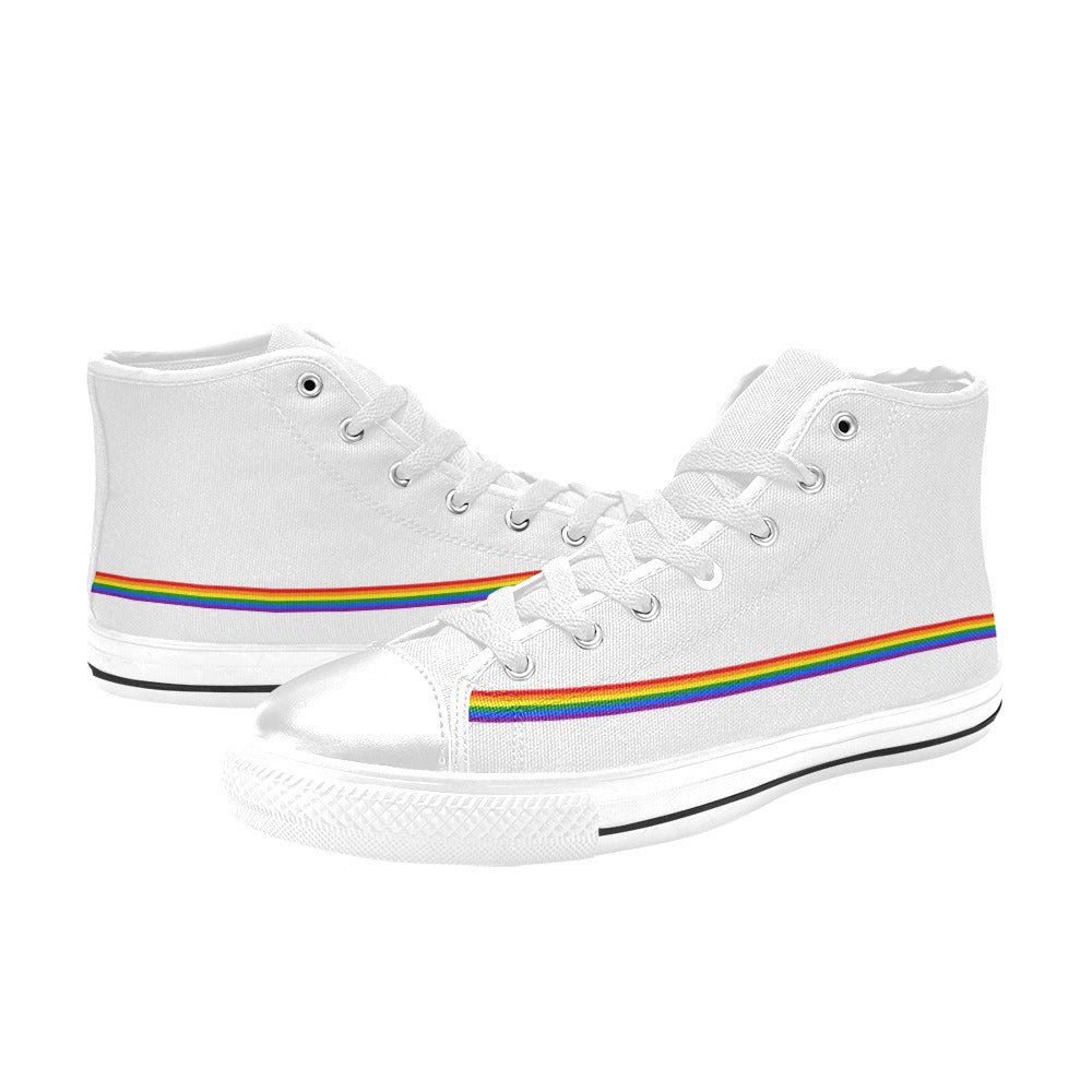 WOMEN'S Flag 2 Pride LGBT High Top Canvas Sneakers