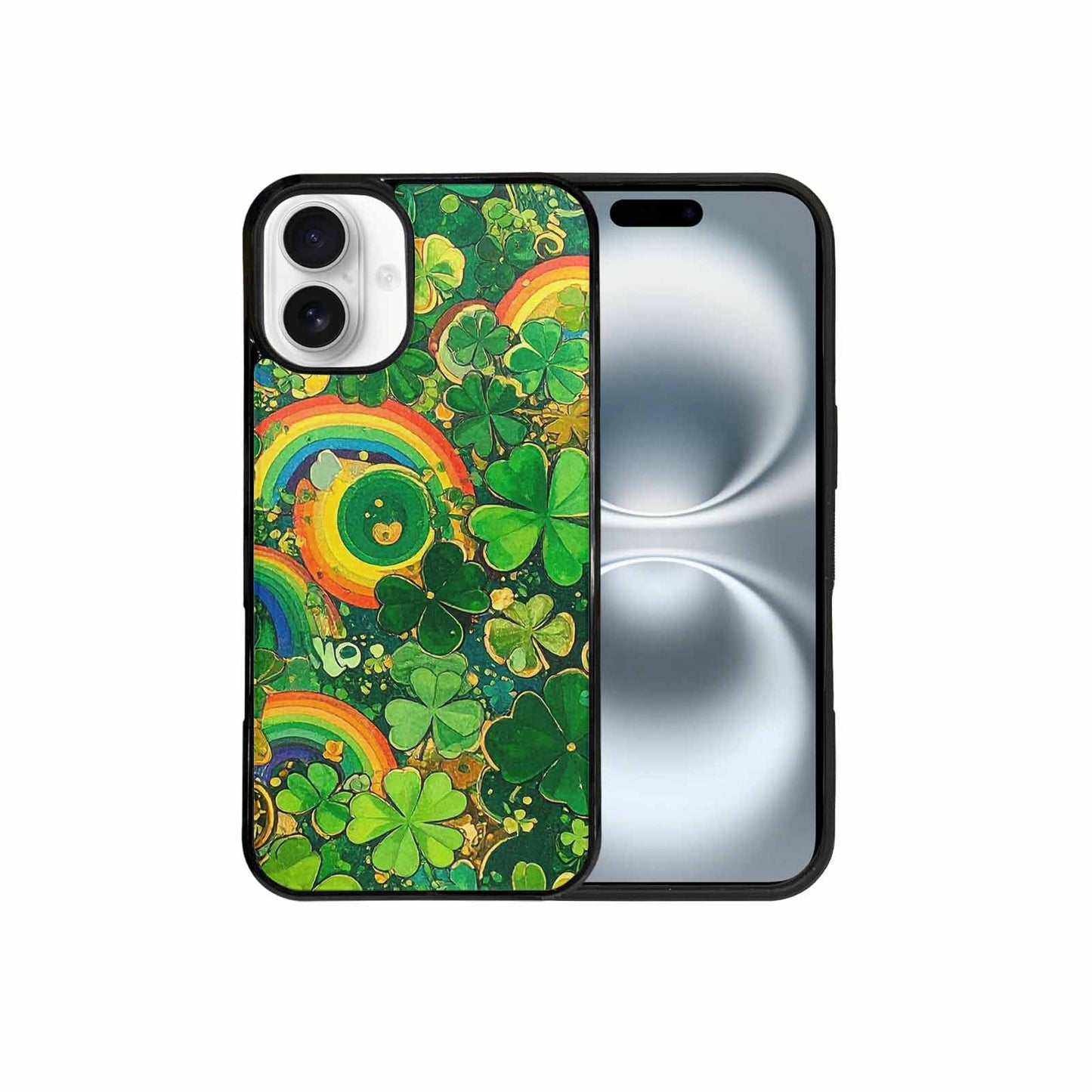 iPhone 16 Plus Case — St Patrick\'s Clover St Patrick\'s Clover, Custom Printed Phone Case