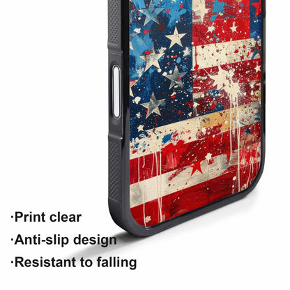 iPhone 17 Air Case — Patriotic Stars And Stripes American Galaxy, Unique Phone Case Design