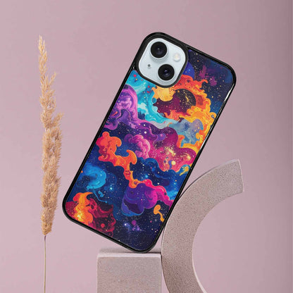 iPhone 15 Plus Case — Cosmic Creature And Object Mashup Pattern, Custom Phone Case