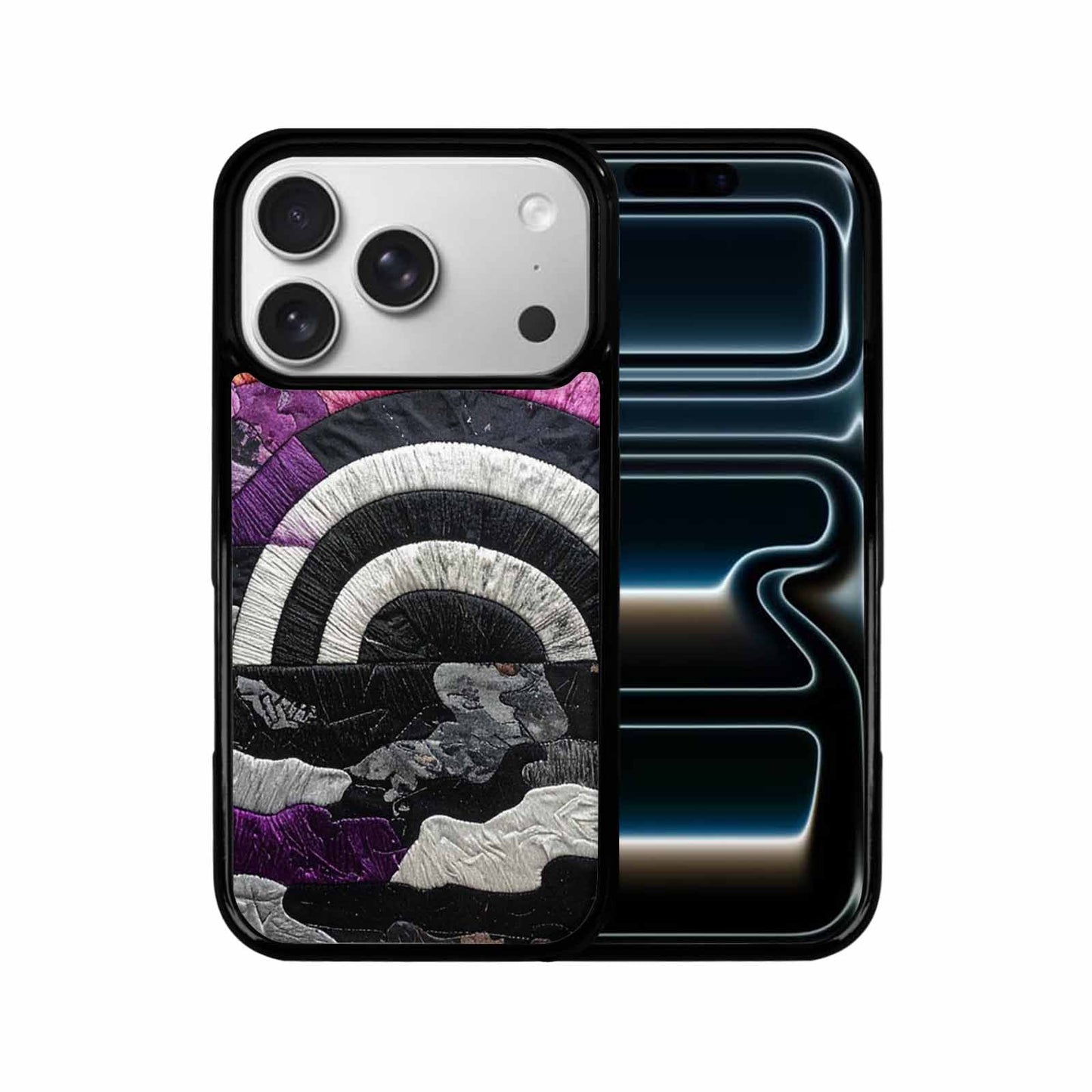 iPhone 17 Pro Case — Vivid Camo Asexual Pride Camo, Custom Printed Phone Case