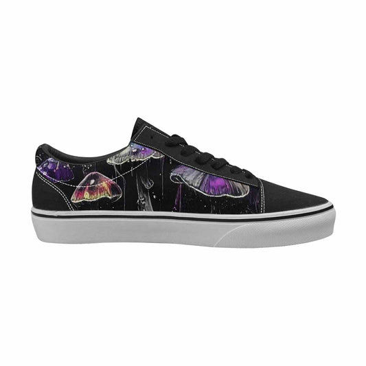 MEN'S Rainbow Drip Mushrooms Lace-Up Canvas Vivid Sneakers